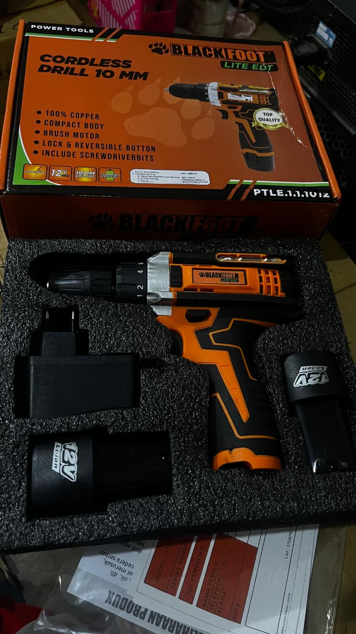 MS BOR CAS BATERAI "BLACKFOOT" [M-12V/10MM]